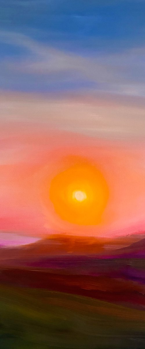 Setting sun by Francesca Currie