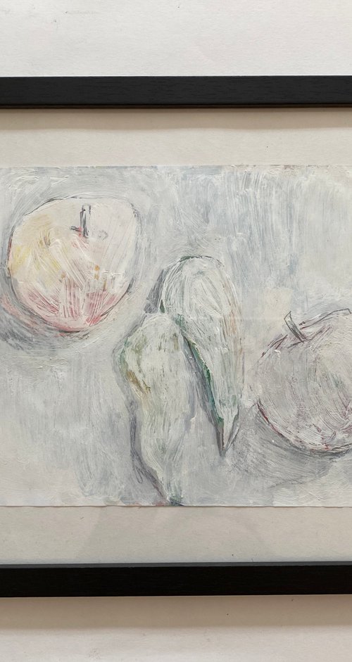 Fruit on white by Liubov Ro