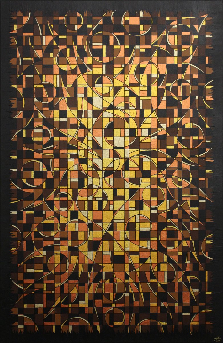 Golden Earth Fragmentation By Jonathan Pradillon, 26 X 39, Artwork For Sale On Artfinder