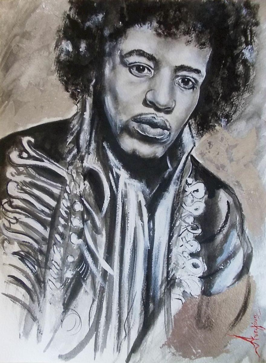 Jimi Hendrix by Antigoni Tziora