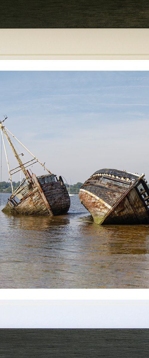 PinMill Wreck X2 Colour Framed by Michael McHugh