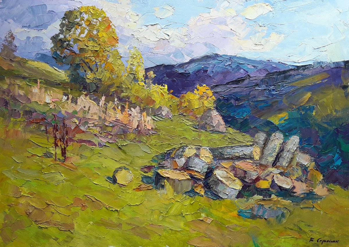 Oil painting Carpathians Serdyuk Boris Petrovich nSerb539 by Boris Serdyuk