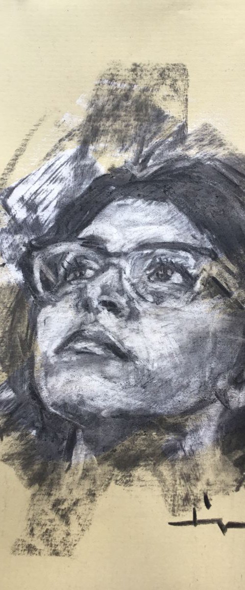 Woman. With Glasses by Dominique Dève