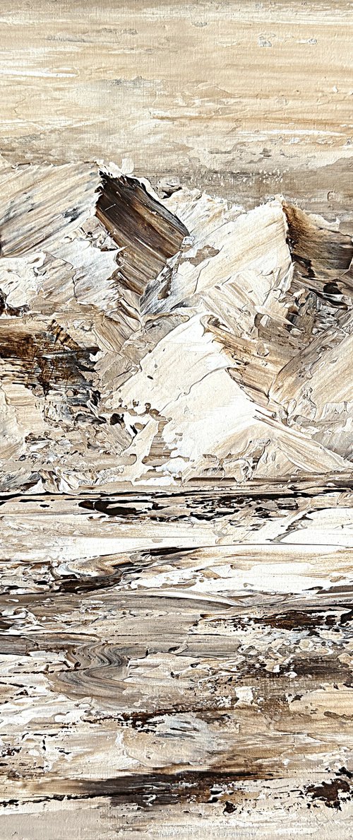Textured Peaks in Earth Tones by Tatiana Malinovscaia