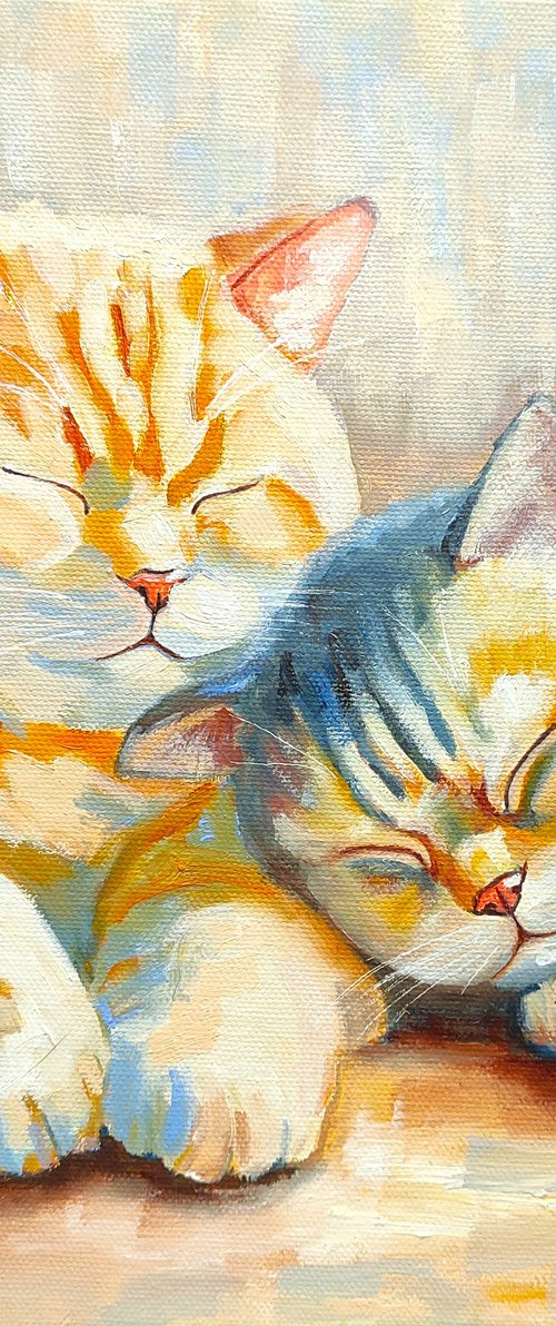 Sleeping Cats by Yulia Berseneva