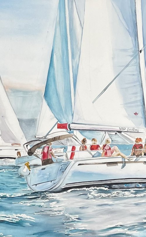 “On the yacht” by Irina Ponna