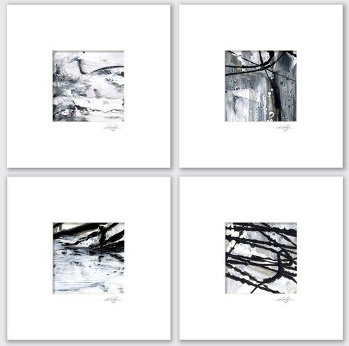 Abstract Magic Collection 3 - 4 Abstract Paintings by Kathy Morton Stanion