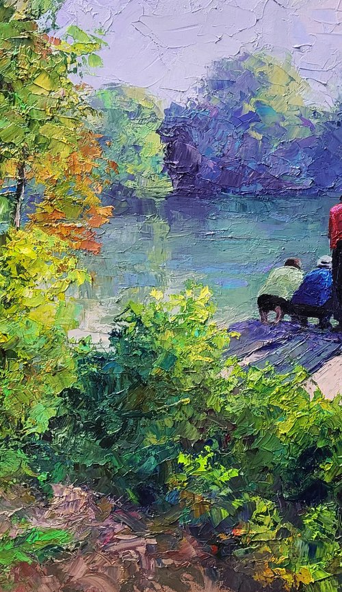 On Morning Fishing by Boris Serdyuk