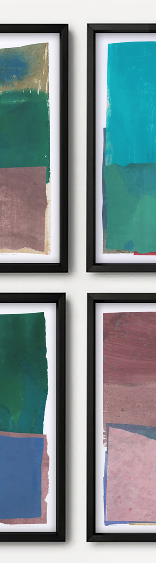 Set of 4 abstract wall art by Gabriel Prundeanu