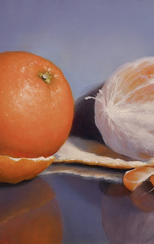 "Still life with oranges" by Gennady Vylusk