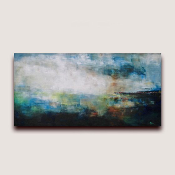 Waterscape - Abstract Oil Landscape Painting