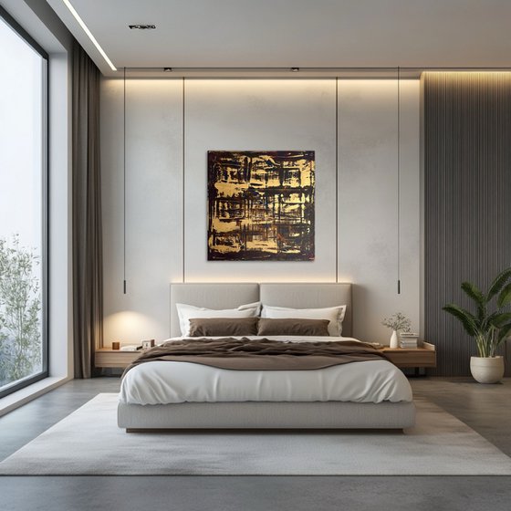 Gold Leaf 70x70x2 cm
