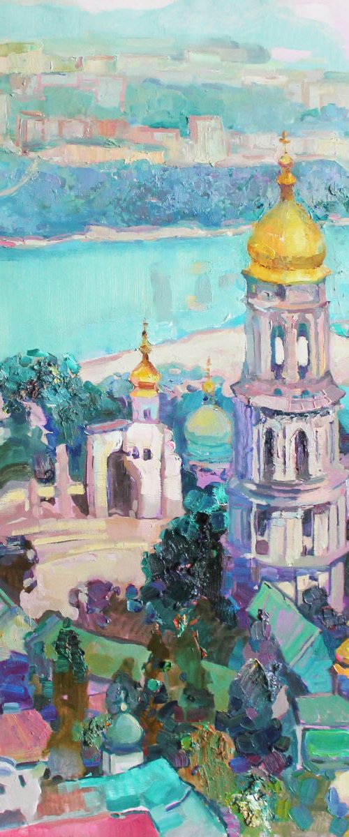 Kiev. Bell tower of Lavra in1975 by Anastasiia Grygorieva