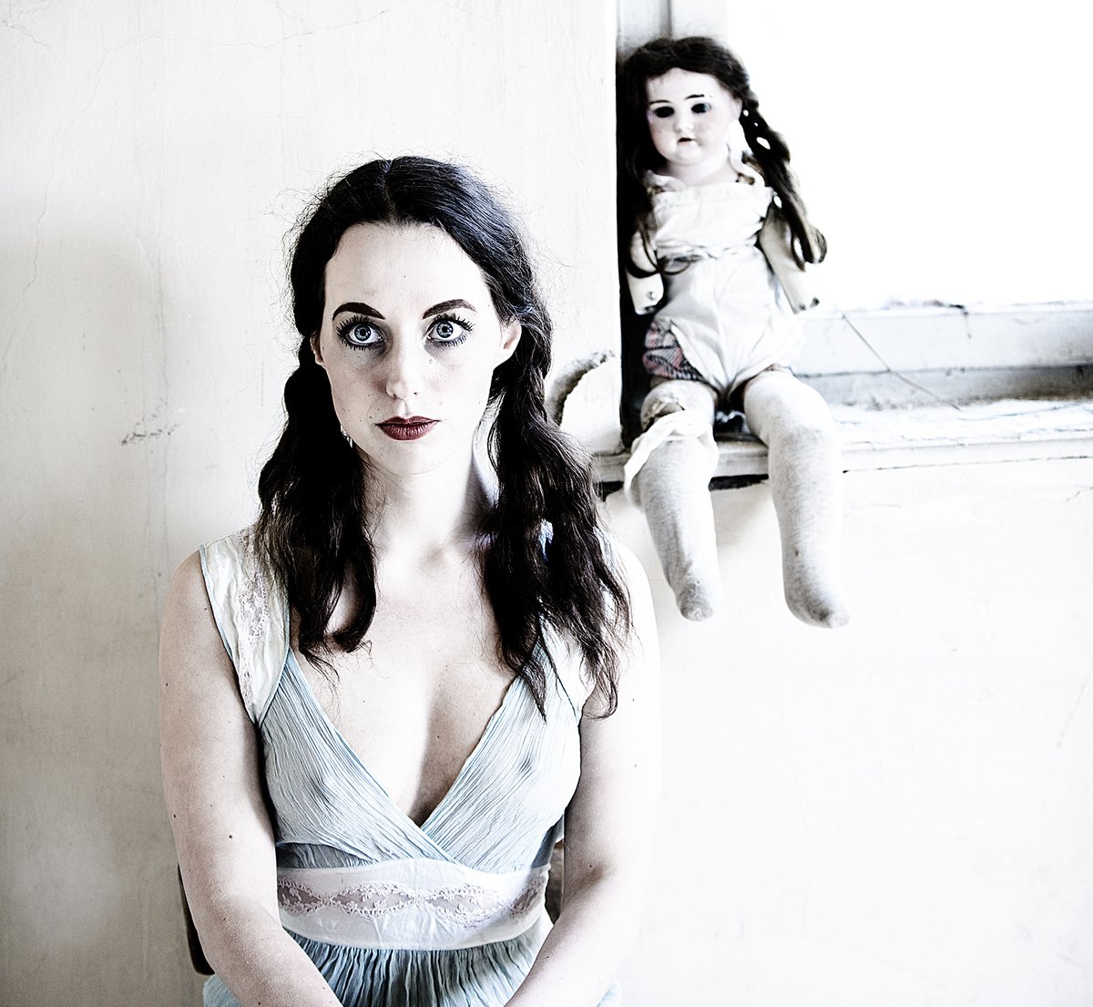 Surrealistic Portrait Photograph By Tabita Pietsch, 28 X 25", Sisters, Original Artwork