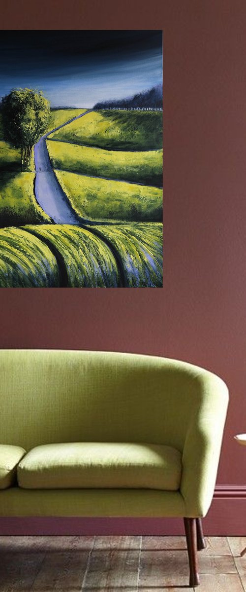 Road in the fields -  Fields and Colors Series by Danijela Dan
