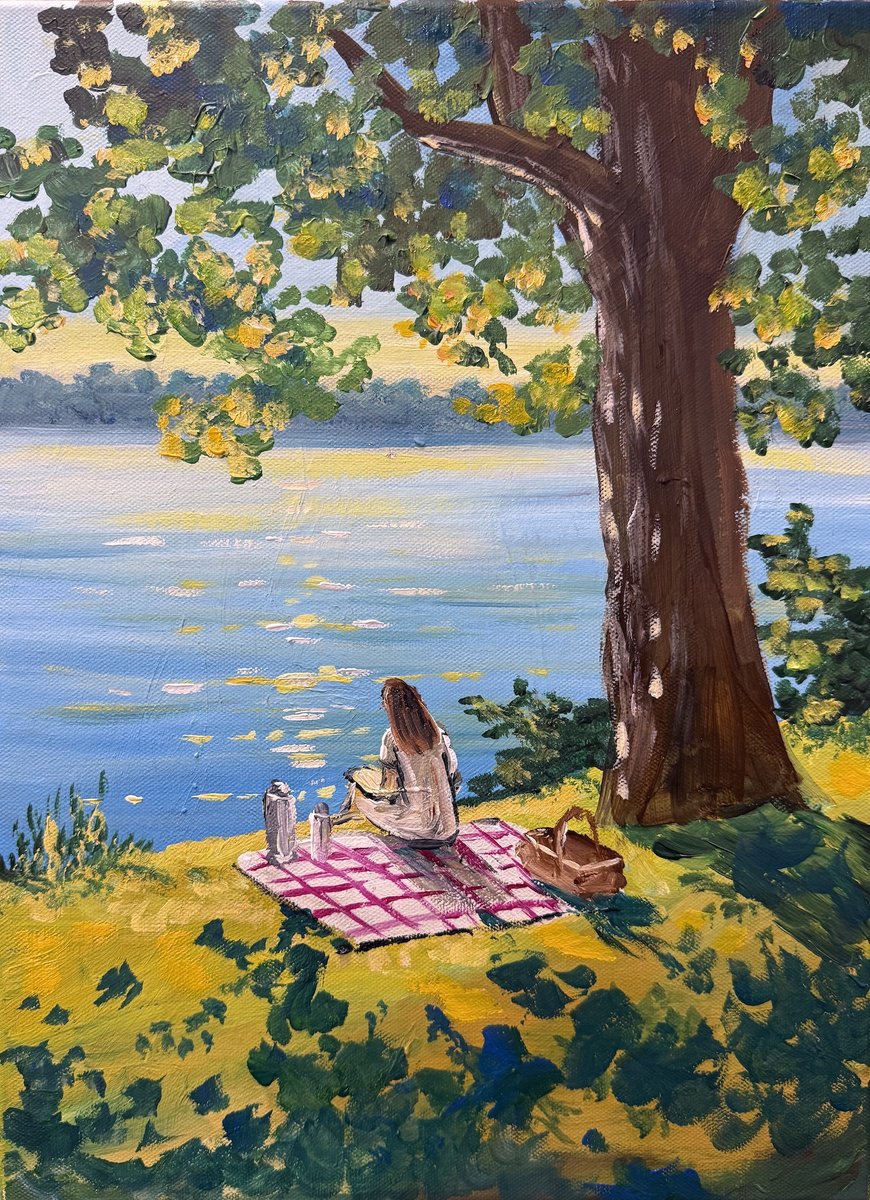 Sunshine Solitude By Aisha Haider, 12 X 16, Artwork For Sale On Artfinder