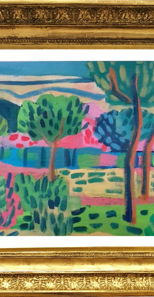 Trees by the River by Jan Rippingham