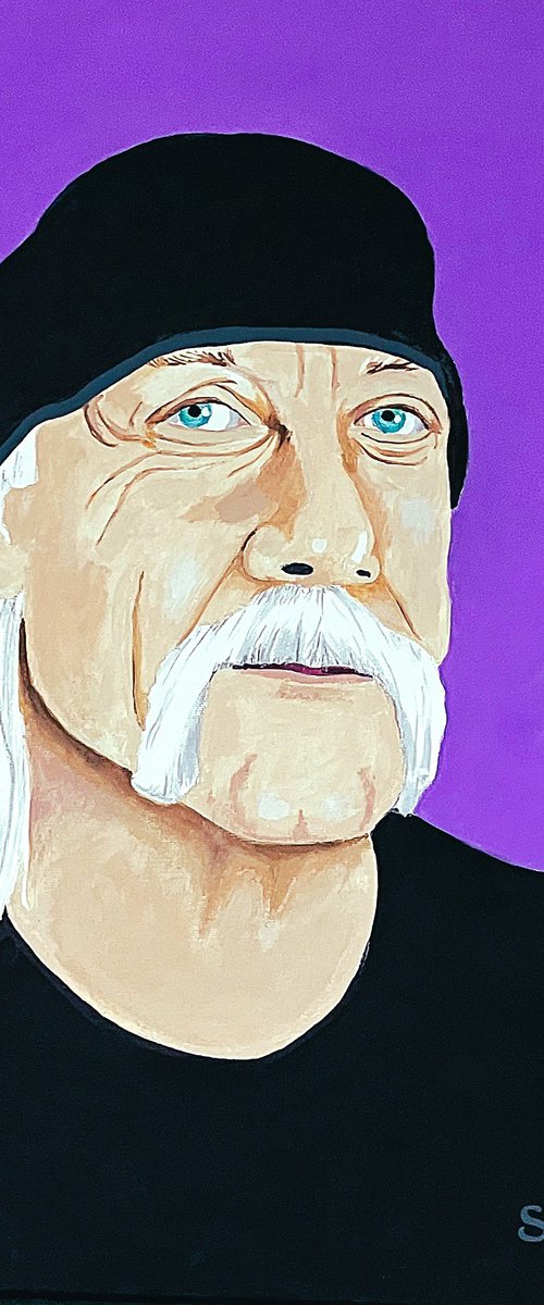 Hulk Hogan- wrestler by Andrew Sabori