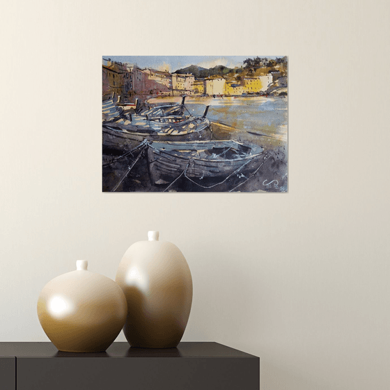 Winter light on Sestri Levante
