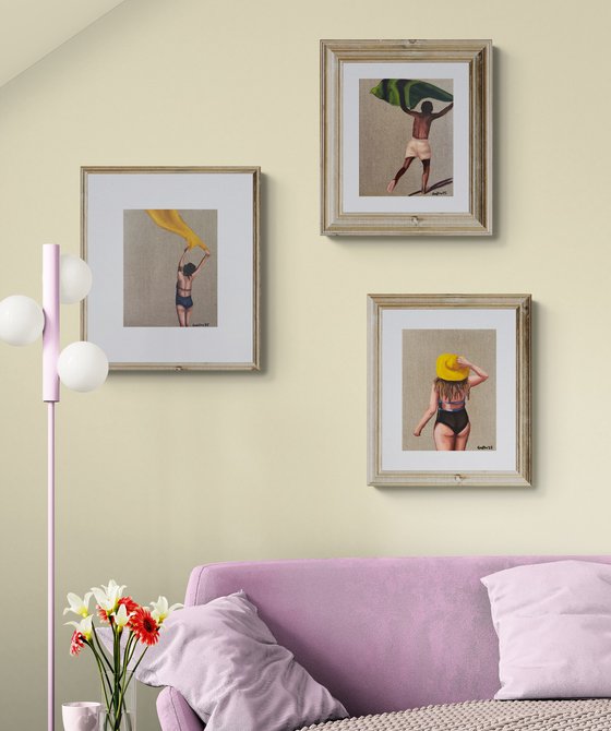 Girl in the yellow sun hat