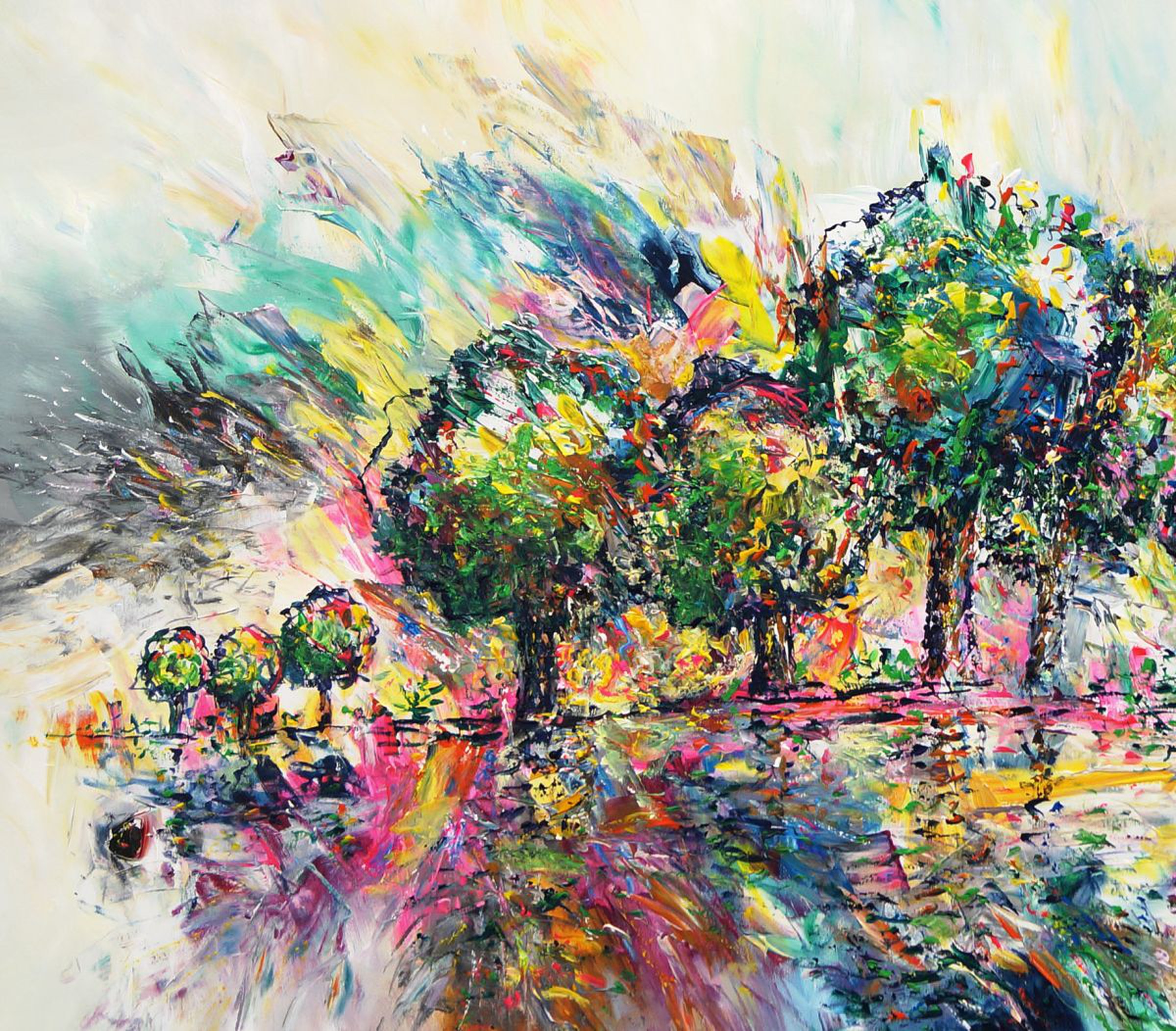 Landscape Summer Trees L 1 By Peter Nottrott Artfinder