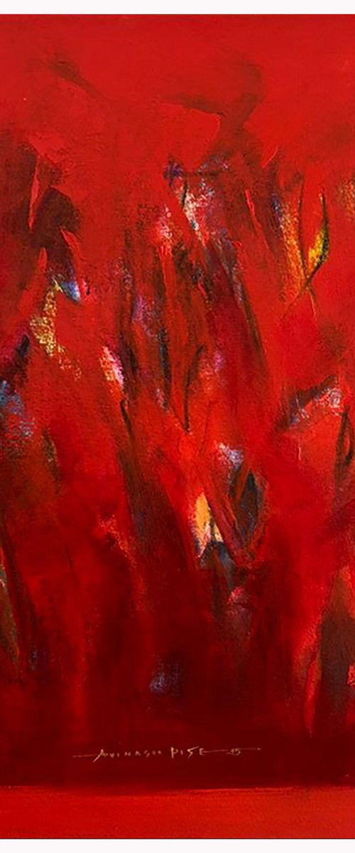 Ember Ground_30"X30" 2025 by Avinash Pise
