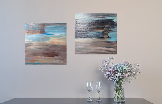 Diptych ''My Brushstrokes #1 and #2"