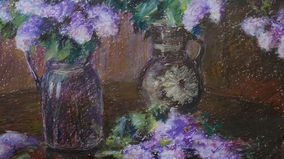Spring Bouquets Of The Fragrant Lilacs - Lilacs drawing