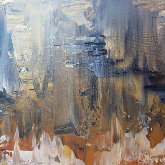 Golden waterfalls