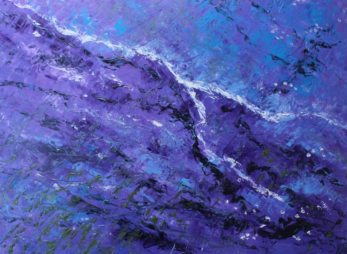 Purple Nebula By Paul J Best, 40 X 30, Artwork For Sale On Artfinder