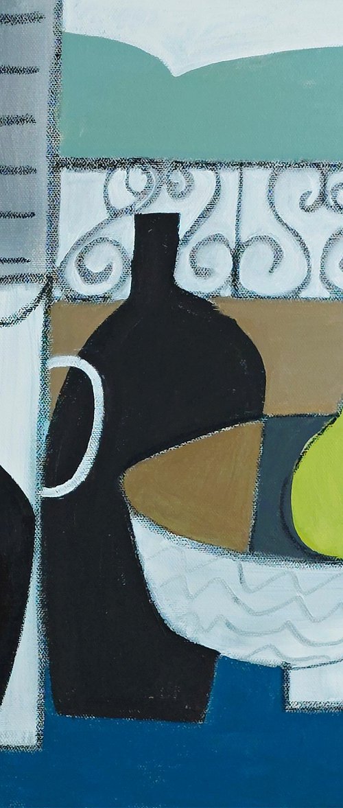 Still Life & 2 Pears III by Jan Rippingham