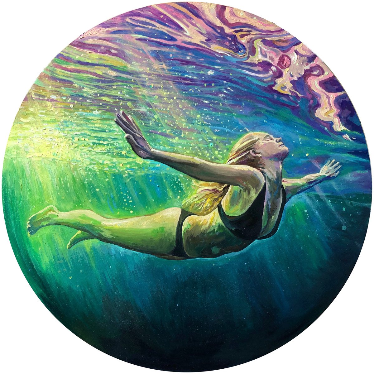 Weightlessness By Daria Dudochnykova, 16 X 16, Artwork For Sale On Artfinder