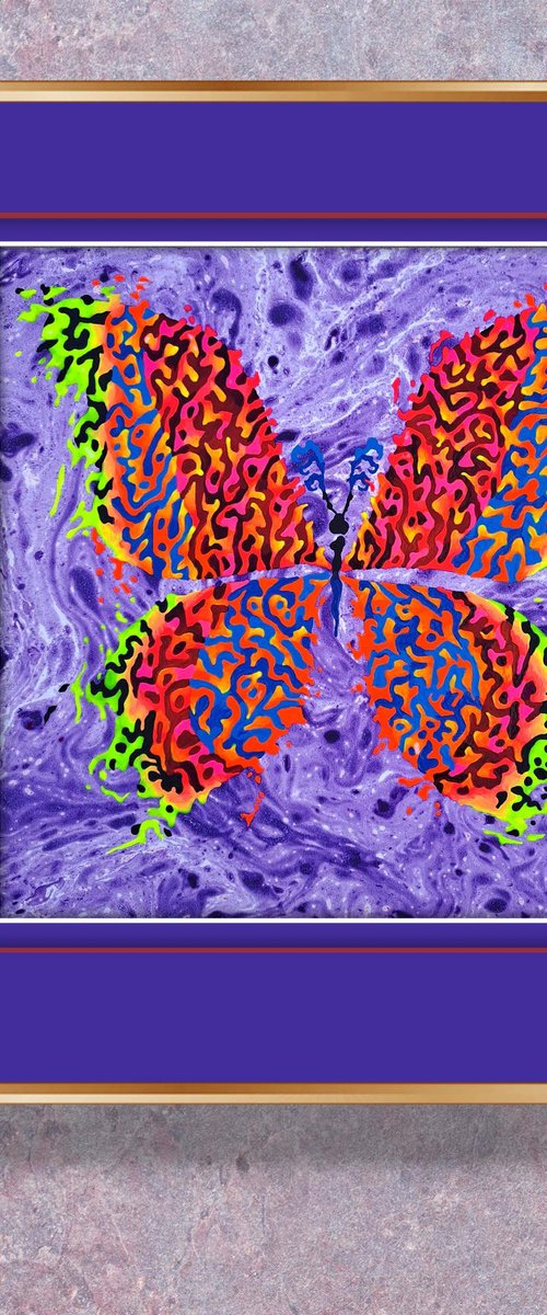 Butterfly «Tropical Sunset» by Mariia Raskin