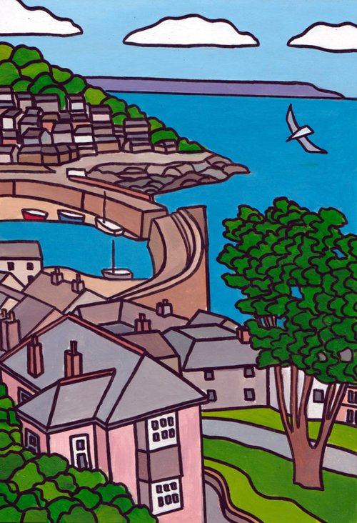 Harbour view, Mousehole by Tim Treagust