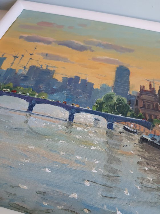 View of London with Parliament