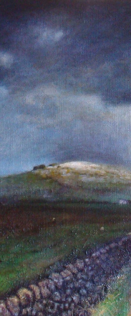 Kirkcarrion with crows and snowstorm by Michael Mullen