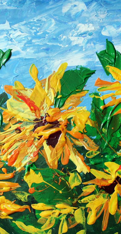 Sunflowers / Original Painting by Salana Art