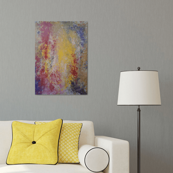 Abstract yellow tulips