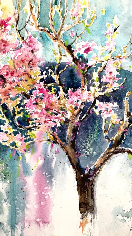 Peach-tree by Eugenia Gorbacheva