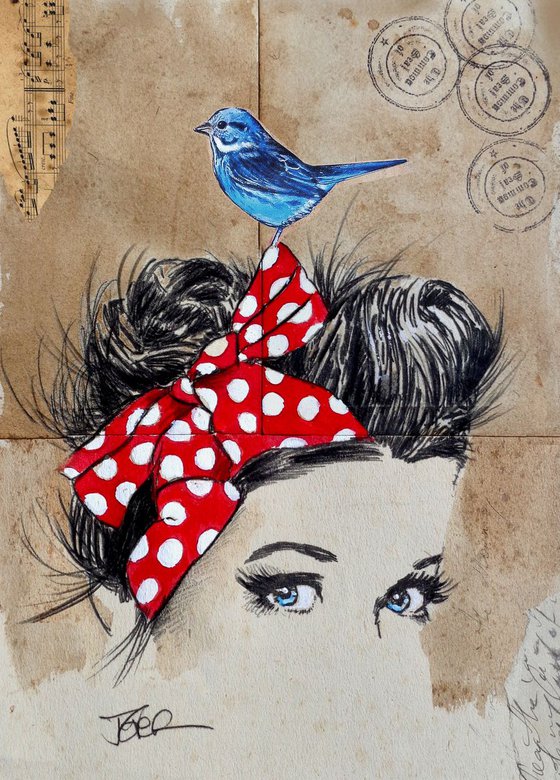 BIRD ON BANDANA
