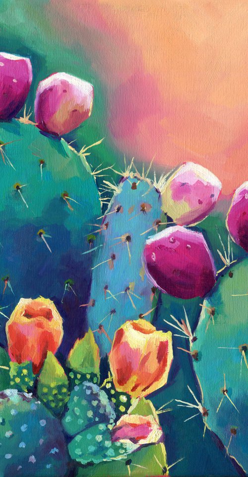 'Rainbow prickles' by Lucia Verdejo