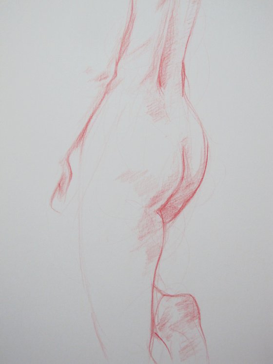 Standing female nude