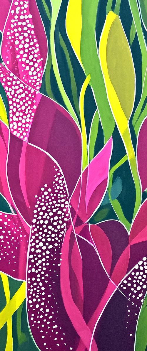 Tropical Leaves Dance #1 by V+V Kniazievi