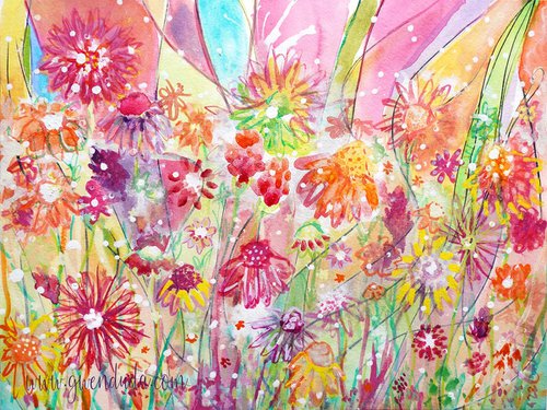 Floral Joy Meadow by Gwen Duda