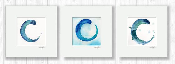 Enso Serenity Collection 1 - 3 Enso Paintings