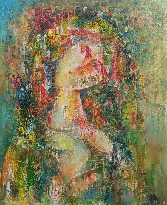 Spring portrait (40x50cm oil/canvas, ready to hang)