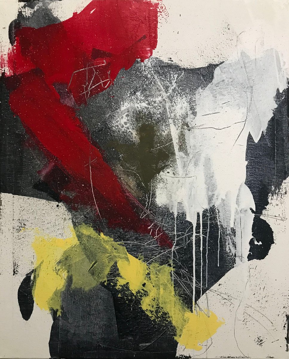 Organic Abstract Acrylic Painting By Kris Haas, 16 X 20", It Matters Not, Original Artwork