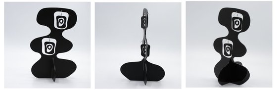 MODular MidMod Stabile Sculpture + Earrings - Wearable Art!