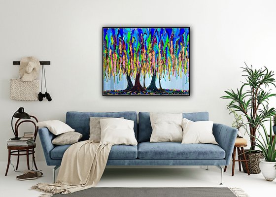 Melted trees