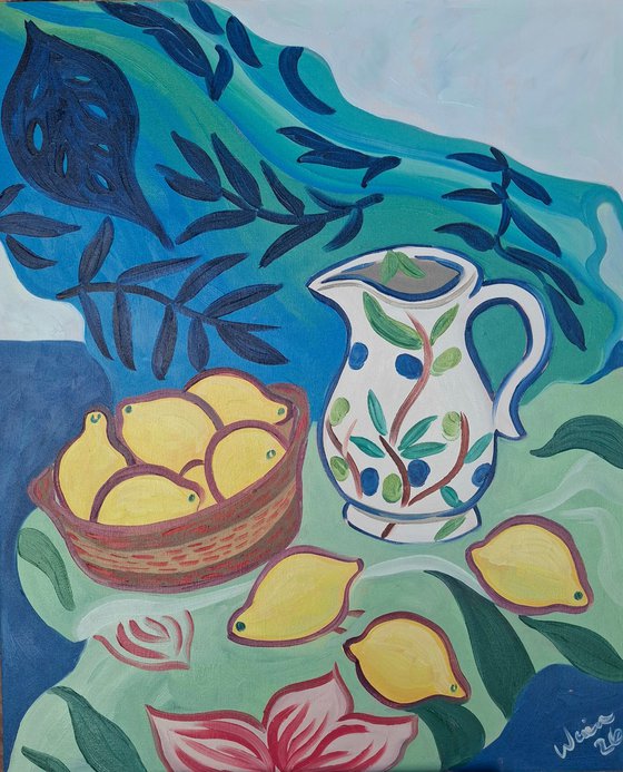 Still Life with Winter Lemons